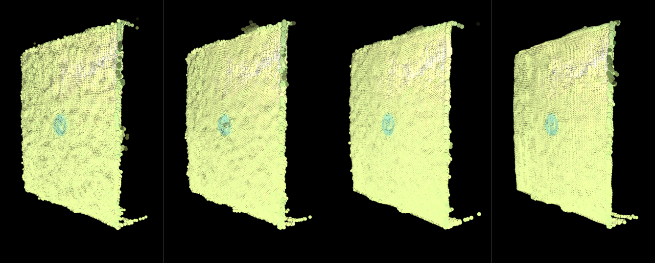 Showing effect of HDR on point cloud