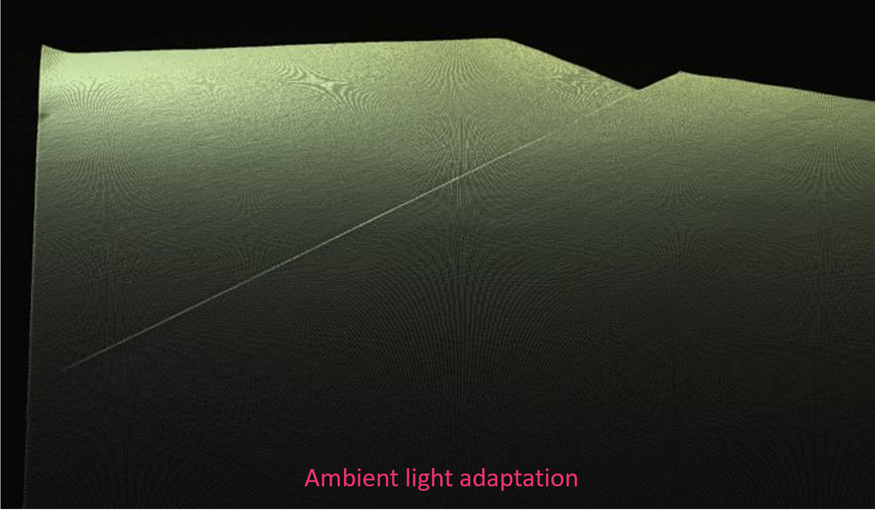 Interference mitigated with the exposure time adapted to the grid frequency