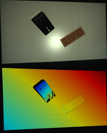 Same scene with effect from blooming removed from the point cloud (multi-acquisition HDR)