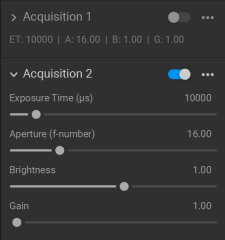 Add another acquisition and disable the first acquisition