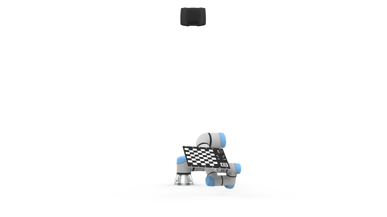 Eye-to-hand robot pose for a close capture of `Zivid calibration board`_