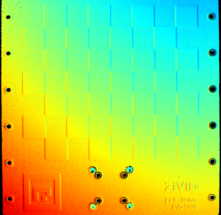 The quality of the the white areas is optimal, the black areas can be ignored (Depth map).