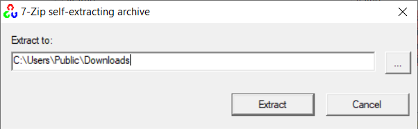 Screenshot of OpenCV zip-folder extraction on Windows.