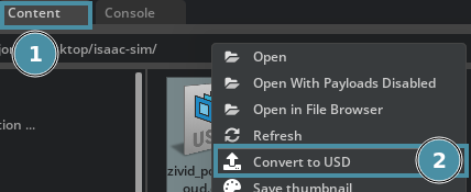 Convert E57 file to usd