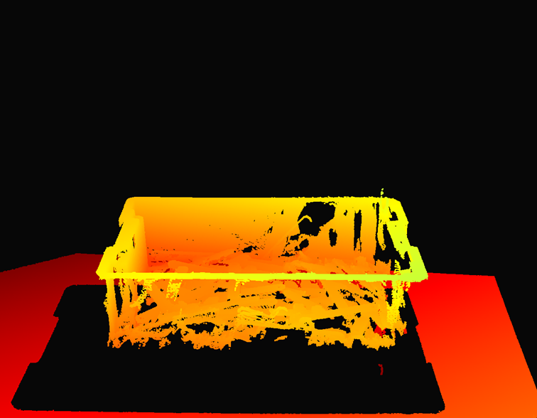 启用Local模式反射过滤器及聚类过滤器（默认值）- 聚集的噪点被移除了
