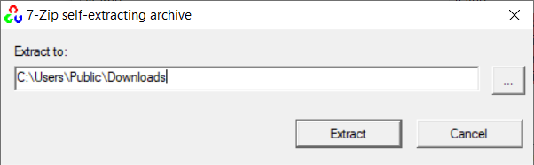 在 Windows 上提取 OpenCV zip 文件夹的屏幕截图。